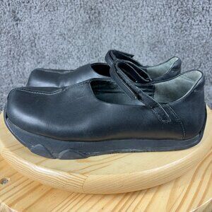 Kalso Earth Shoes Solar Clog Womens Size 8.5 Black Leather Negative Heel Minimal